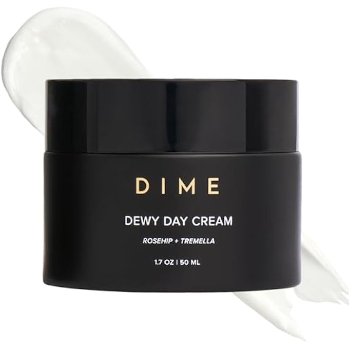 DIME BEAUTY DEWY DAY CREAM, MORNING FACE MOISTURIZER WITH ROSEHIP OIL AND TREMELLA SNOW MUSHROOM, 1.7 OZ / 50 ML - Image 1